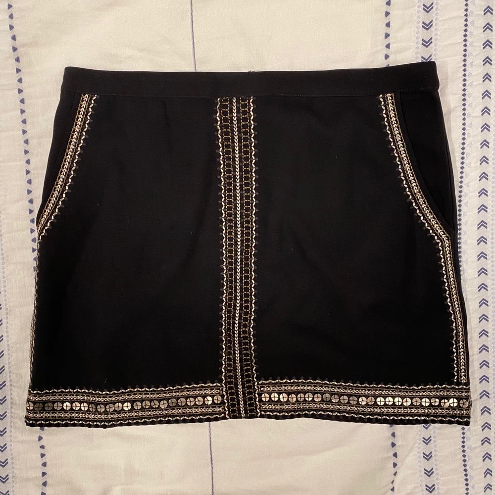 Madewell black skirt
